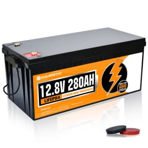 Eco-Worthy 12V 280Ah LiFePO4 Lithium Battery for $519