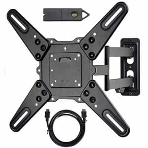 VideoSecu ML531BE2 TV Wall Mount kit with Free Magnetic Stud Finder and HDMI Cable for Most 26-55 for $25