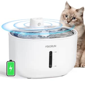 Miorun 3L Wireless Pet Water Fountain for $24