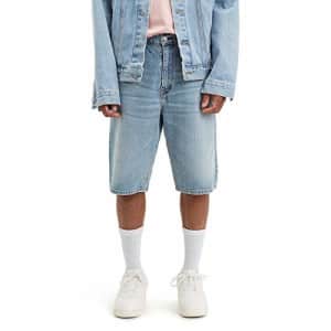 Levi's Men's 569 Loose Straight Denim Shorts, Halloumi - Stretch, 29 for $14 Levi's Men's 569 Loose Straight Denim Shorts, Halloumi - Stretch, 29 for $14