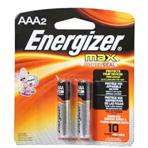 Energizer MAX Alkaline Batteries AAA 2 Each (Pack of 12) for $17