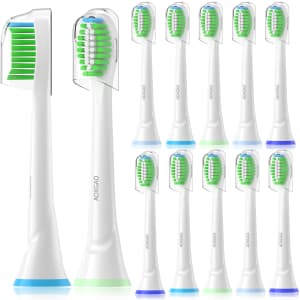 Replacement Brush Heads for Philips Sonicare 12-Pack for $8