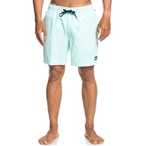 Quiksilver Men's Standard Everyday Volley 17 Swim Trunk Bathing Suit Short, Blue Light, M for $42