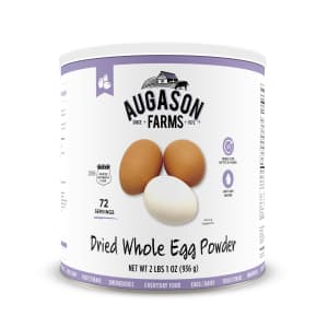 Augason Farms Dried Whole Egg Powder 33-oz. Can for $21 Augason Farms Dried Whole Egg Powder 33-oz. Can for $21