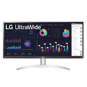 LG 29WQ600-W 29 Inch 21:9 UltraWide Full HD (2560 x 1080) 100Hz IPS Monitor, with RGB 99% Color for $170