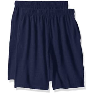 Hanes Big Boys' Jersey Short (Pack of 2), Navy, XL for $15 Hanes Big Boys' Jersey Short (Pack of 2), Navy, XL for $15