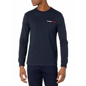 Tommy Hilfiger Men's Long Sleeve Cotton T Shirt, Sky Captain-PT, XS for $24 Tommy Hilfiger Men's Long Sleeve Cotton T Shirt, Sky Captain-PT, XS for $24