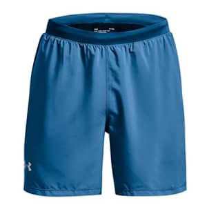 Under Armour Men's Speed Stride 2.0 Shorts, Cruise Blue (899)/Reflective, X-Large for $22 Under Armour Men's Speed Stride 2.0 Shorts, Cruise Blue (899)/Reflective, X-Large for $22