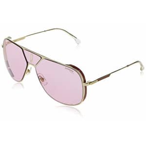 Carrera sunglasses (LENS3S EYRQ4) Gold - Mix stripe - Pink fuschia fuchsia lenses for $250