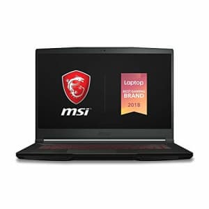 MSI GF63 Thin 9SC-066 15.6" Gaming Laptop, Thin Bezel, Intel Core i7-9750H, NVIDIA GeForce GTX1650, for $679
