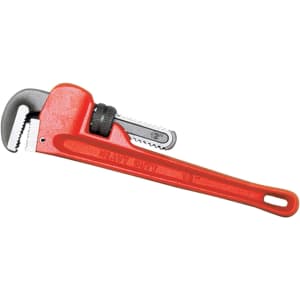 Performance Tools 12" Pipe Wrench for $10