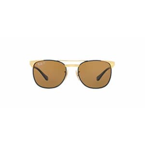 Ray-Ban Junior Kids' RJ9540S Metal Square Sunglasses, Gold Top Blue/Polarized Brown, 49 mm for $64 Ray-Ban Junior Kids' RJ9540S Metal Square Sunglasses, Gold Top Blue/Polarized Brown, 49 mm for $64
