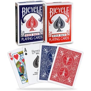 Bicycle Cards Standard Rider Back Playing Cards 2-Pack for $5