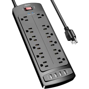Alestor 12-Outlet 4-USB Surge Protector: $16 Alestor 12-Outlet 4-USB Surge Protector: $16