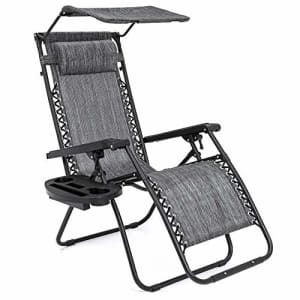 Best Choice Products Folding Zero Gravity Outdoor Recliner Patio Lounge Chair w/Adjustable Canopy for $64 Best Choice Products Folding Zero Gravity Outdoor Recliner Patio Lounge Chair w/Adjustable Canopy for $64