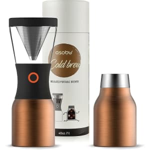 Asobu Portable Cold Brew Coffee Maker with 34-oz Vacuum Insulated Carafe for $42 Asobu Portable Cold Brew Coffee Maker with 34-oz Vacuum Insulated Carafe for $42