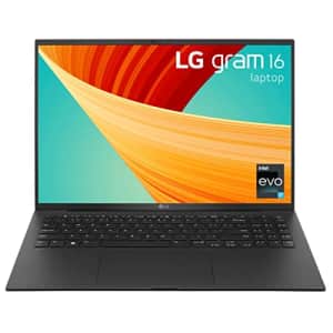 LG gram 16 Lightweight Laptop, Intel 13th Gen Core i7 Evo Platform, Windows 11 Home, 32GB RAM, 2TB for $1,600 LG gram 16 Lightweight Laptop, Intel 13th Gen Core i7 Evo Platform, Windows 11 Home, 32GB RAM, 2TB for $1,600