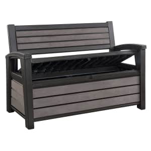 Keter Hudson 60-Gallon Storage Bench Deck Box for $100 for members Keter Hudson 60-Gallon Storage Bench Deck Box for $100 for members