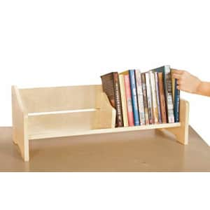 Guidecraft Tabletop Book Browser - Natural, Bookshelf For Kids, Home Office and School Furniture, for $35