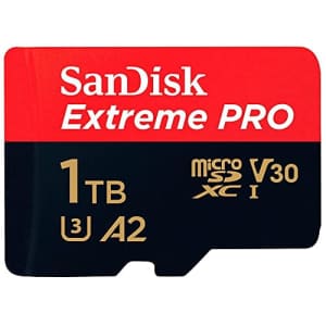 SanDisk 1TB Extreme PRO microSD UHS-I Card with Adapter C10, U3, V30, A2, 200MB/s Read 140MB/s for $115 SanDisk 1TB Extreme PRO microSD UHS-I Card with Adapter C10, U3, V30, A2, 200MB/s Read 140MB/s for $115