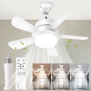 16" Socket Ceiling Fan from $20