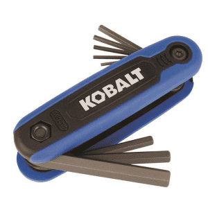 Kobalt 8-Key Metric Folding Hex Key Set for $4 Kobalt 8-Key Metric Folding Hex Key Set for $4