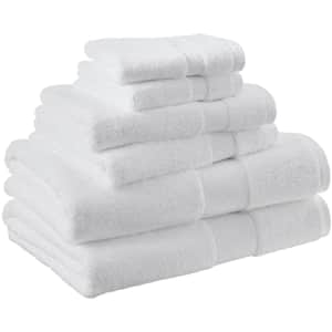 Amazon Aware 100% Organic Cotton Plush Bath Towels - 6-Piece Set, White for $52