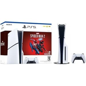Sony PlayStation 5 Slim 1TB Console Spider-Man 2 Bundle + Extra PS5 Controller for $539