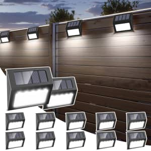 Otdair Outdoor Waterproof Solar LED Light 12-Pack for $18 w/ Prime