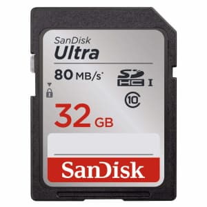 SanDisk Ultra 32GB UHS-I SD Card for $8 SanDisk Ultra 32GB UHS-I SD Card for $8