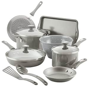 Rachael Ray Get Cooking! Nonstick Cookware Pots and Pans Set, Includes Baking Pan and Cooking for $92