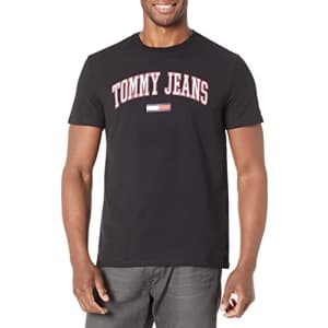 Tommy Hilfiger Men's Tommy Jeans Short Sleeve T-Shirt, CS DEEP Knit Black, XXL for $26 Tommy Hilfiger Men's Tommy Jeans Short Sleeve T-Shirt, CS DEEP Knit Black, XXL for $26