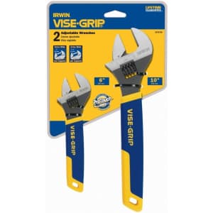 Irwin Vise-Grip Adjustable Wrench Set for $20
