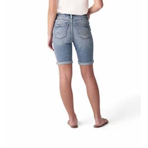 Silver Jeans Co. Women's Avery High Rise Bermuda Shorts, Indigo, 28W for $12