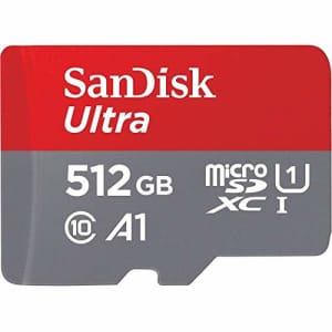 SanDisk Ultra 512 GB Class 10/UHS-I (U1) microSDXC - 100 MB/s Read - 10 Year Warranty for $89 SanDisk Ultra 512 GB Class 10/UHS-I (U1) microSDXC - 100 MB/s Read - 10 Year Warranty for $89