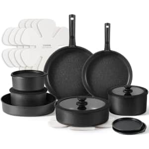 Carote 21-Piece Nonstick Cookware Set with Removable Handle for $60 w/ Prime Carote 21-Piece Nonstick Cookware Set with Removable Handle for $60 w/ Prime
