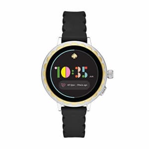 kate spade new york Women's Scallop 2 Stainless Steel Touchscreen smartwatch Watch with Silicone for $180