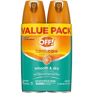 OFF! 4-oz. Family Care Insect & Mosquito Repellent 2-Pack for $8 OFF! 4-oz. Family Care Insect & Mosquito Repellent 2-Pack for $8