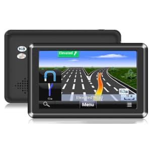 5" Portable Car/Truck GPS for $38