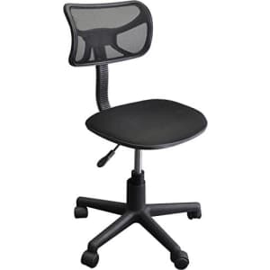 Urban Shop Swivel Mesh Desk Chair, Black for $36