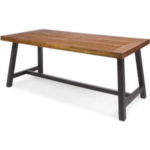 Christopher Knight Home Carlisle Acacia Wood Outdoor Dining Table for $213 Christopher Knight Home Carlisle Acacia Wood Outdoor Dining Table for $213