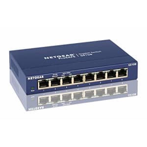 NETGEAR GS108NA ProSafe 8-Port Gigabit Ethernet Desktop Switch for $44