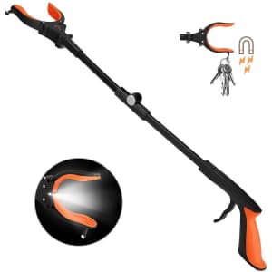 Kekoy 31" Extendable Grabber Reacher Tool with Light for $8 Kekoy 31" Extendable Grabber Reacher Tool with Light for $8