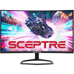 Sceptre 27-inch Curved Gaming Monitor up to 240Hz DisplayPort HDMI 1ms 99% sRGB Build-in Speakers, for $170