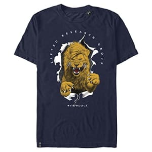 LRG Lifted Research Group Zion Lion Young Men's Short Sleeve Tee Shirt, Navy Blue, Medium for $17
