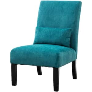 Roundhill Pisano Fabric Armless Contemporary Accent Chair for $117
