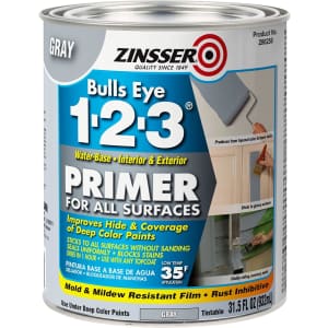 Zinsser Bulls Eye 1-2-3 1-Quart All Surface Primer for $8