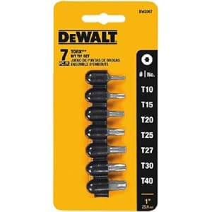 DEWALT DW2067 Torx Insert Bit Set, 7-Piece for $6 DEWALT DW2067 Torx Insert Bit Set, 7-Piece for $6