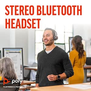 Poly (Plantronics + Polycom) Voyager 4320 UC Wireless Headset (Plantronics)-Headphones with Boom for $130