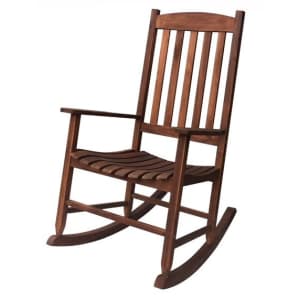 Mainstays Solid Acacia Wood Outdoor Rocking Chair for $97